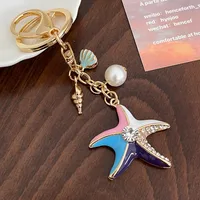 Cute Alloy Shell Women's Bag Pendant Keychain main image 3