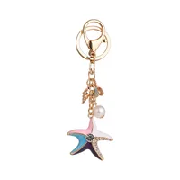 Cute Alloy Shell Women's Bag Pendant Keychain main image 5