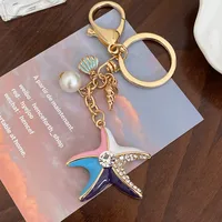 Cute Alloy Shell Women's Bag Pendant Keychain sku image 1
