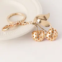 Cute European Style Alloy Cherry Women's Bag Pendant Keychain main image 3