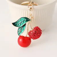 Cute European Style Alloy Cherry Women's Bag Pendant Keychain main image 4