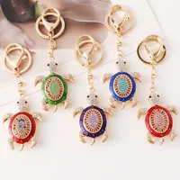 Cute High Quality Alloy Tortoise Unisex Bag Pendant Keychain main image 1