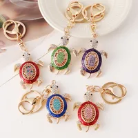 Cute High Quality Alloy Tortoise Unisex Bag Pendant Keychain main image 2