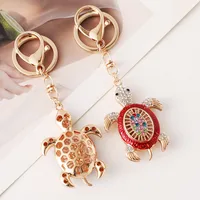 Cute High Quality Alloy Tortoise Unisex Bag Pendant Keychain main image 5
