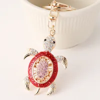 Cute High Quality Alloy Tortoise Unisex Bag Pendant Keychain main image 4