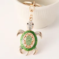 Cute High Quality Alloy Tortoise Unisex Bag Pendant Keychain sku image 1