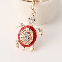 Cute High Quality Alloy Tortoise Unisex Bag Pendant Keychain sku image 2