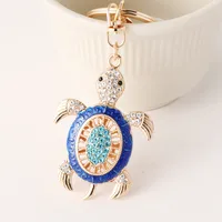 Cute High Quality Alloy Tortoise Unisex Bag Pendant Keychain sku image 3