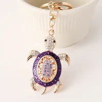 Cute High Quality Alloy Tortoise Unisex Bag Pendant Keychain sku image 4