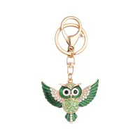 New Style Alloy Owl Unisex Bag Pendant Keychain main image 5