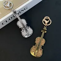 Modern Style Alloy Cello Unisex Bag Pendant Keychain main image 2