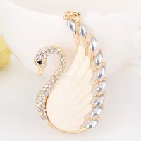 Cute New Style Alloy Swan Women's Bag Pendant Keychain sku image 1
