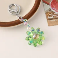Cute Alloy Flower Women's Bag Pendant Keychain sku image 1