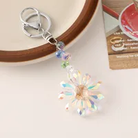Cute Alloy Flower Women's Bag Pendant Keychain sku image 4