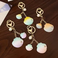 Cute Modern Style Alloy Resin Shell Women's Bag Pendant Keychain main image 1