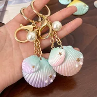 Cute Modern Style Alloy Resin Shell Women's Bag Pendant Keychain main image 3