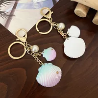 Cute Modern Style Alloy Resin Shell Women's Bag Pendant Keychain main image 4