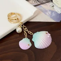 Cute Modern Style Alloy Resin Shell Women's Bag Pendant Keychain sku image 1