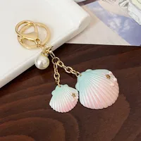 Cute Modern Style Alloy Resin Shell Women's Bag Pendant Keychain sku image 2