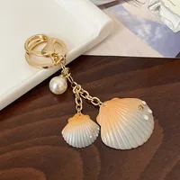 Cute Modern Style Alloy Resin Shell Women's Bag Pendant Keychain sku image 4