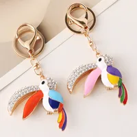 European Style Modern Style Alloy Bird Unisex Bag Pendant Keychain main image 1