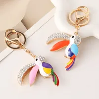 European Style Modern Style Alloy Bird Unisex Bag Pendant Keychain main image 2