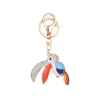 European Style Modern Style Alloy Bird Unisex Bag Pendant Keychain main image 3