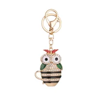 Cute Alloy Owl Unisex Bag Pendant Keychain main image 3