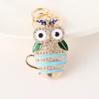 Cute Alloy Owl Unisex Bag Pendant Keychain main image 5