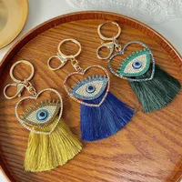 European Style Pastoral Alloy Devil's Eye Unisex Bag Pendant Keychain main image 1