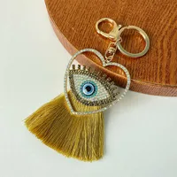 European Style Pastoral Alloy Devil's Eye Unisex Bag Pendant Keychain sku image 1