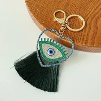European Style Pastoral Alloy Devil's Eye Unisex Bag Pendant Keychain sku image 2