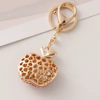Lindo Estilo Coreano Aleación Manzana Unisexo Colgante De Bolsa Llaveros main image 4