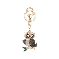 Modern Style Alloy Owl Unisex Bag Pendant Keychain main image 5