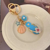 New Style Alloy Flower Women's Bag Pendant Keychain main image 1