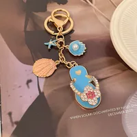 New Style Alloy Flower Women's Bag Pendant Keychain main image 3