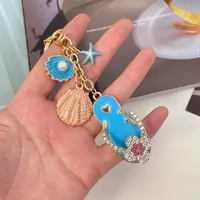 New Style Alloy Flower Women's Bag Pendant Keychain sku image 1