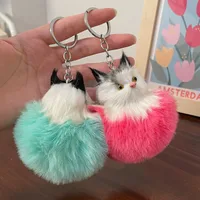 New Style Alloy Cat Unisex Bag Pendant Keychain main image 5