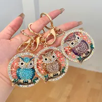 European Style Modern Style Alloy Owl Unisex Keychain main image 1