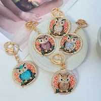 European Style Modern Style Alloy Owl Unisex Keychain main image 4