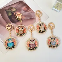European Style Modern Style Alloy Owl Unisex Keychain main image 2