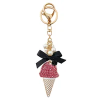 New Style Alloy Ice Cream Women's Bag Pendant Keychain main image 3