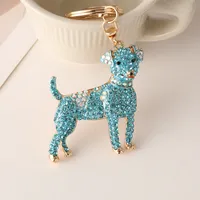Cute Alloy Dog Unisex Bag Pendant Keychain sku image 2