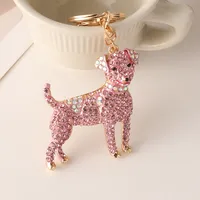 Cute Alloy Dog Unisex Bag Pendant Keychain sku image 3
