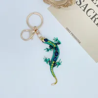 Modern Style Alloy Lizard Men's Bag Pendant Keychain sku image 1