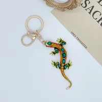Modern Style Alloy Lizard Men's Bag Pendant Keychain sku image 2