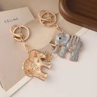 Estilo Moderno Aleación De Zinc Elefante Unisexo Colgante De Bolsa Llaveros main image 5