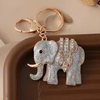 Modern Style Zinc Alloy Elephant Unisex Bag Pendant Keychain sku image 2
