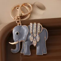 Modern Style Zinc Alloy Elephant Unisex Bag Pendant Keychain sku image 4