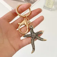 Modern Style Alloy Starfish Women's Bag Pendant Keychain main image 4